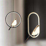 Elegant Golden Bird Pendant Lamp - Stylish Hanging Lights for Cozy Ambiance 1