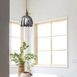 Elegant Japanese Retro Glass Flower Pendant Light - Modern Home Decor 3