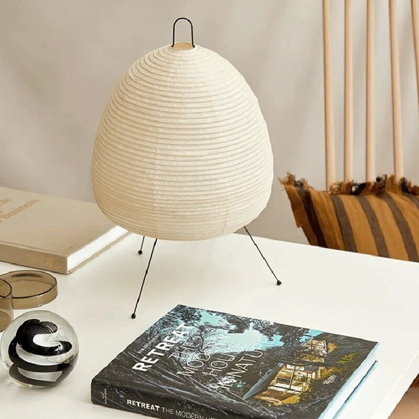 Elegant Japanese Rice Paper Lamp - LED Table & Floor Lighting 1