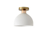 Elegant Milk White Glass Flush Mount Ceiling Light Fixture for Modern Spaces 8