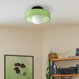 Elegant Modern Flush Mount Ceiling Light Fixture - LED Glass Design 2