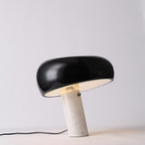 Elegant Table Lamp - Italian Carrara Marble Base, Vintage Design, Perfect for Bedside or Desk 1