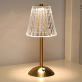 Elegant Touch-Activated Golden Crystal Table Lamp with Dimming Function 4