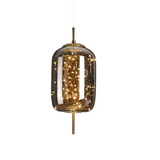 Essence - Elegant Brown Glass Pendant Lamp with LED for Kitchen Lighting 0