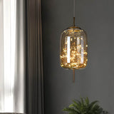 Essence - Elegant Brown Glass Pendant Lamp with LED for Kitchen Lighting 3