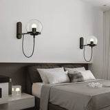 Hoskulle - Modern E27 Wall Light Sconce, Iron & Glass Design, Dimmable 6