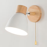 Jandiel - Nordic Modern Wooden Wall Light with Pull Switch 0
