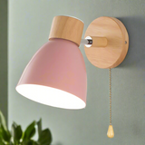Jandiel - Nordic Modern Wooden Wall Light with Pull Switch 7