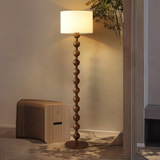 Japandi Wooden Floor Lamp - Modern Standing Lamp with LED Lighting 2