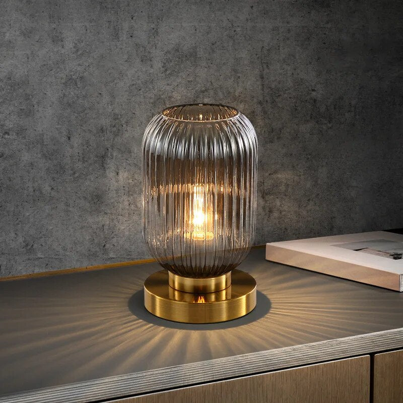 Krystal - Nordic Table Lamp with Elegant Glass Design 2