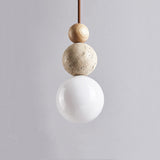 LavaStone - Modern Travertine Pendant Light for Dining Room 4