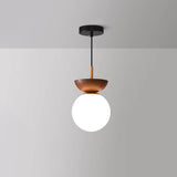 Log Japanese Pendant Lamp - Customizable LED Ceiling Light 4