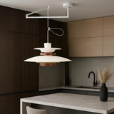 Mercero - Scandinavian Pendant Lamp with Swivel Arm & Four Shades 5