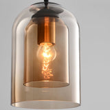 Mica Mid-Century Glass Pendant Light - Stylish Double Hanging Fixture 8