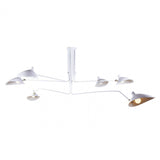 Mid-Century Modern LED Ceiling Light Fixture with Adjustable Arms 11