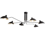 Mid-Century Modern LED Ceiling Light Fixture with Adjustable Arms 1