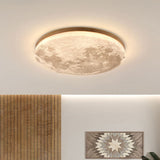 Minimalist Moon Round LED Ceiling Light - Warm Ambience Fixture 3