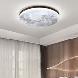 Minimalist Moon Round LED Ceiling Light - Warm Ambience Fixture 7