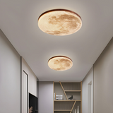 Minimalist Moon Round LED Ceiling Light - Warm Ambience Fixture 8
