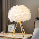 Missfeather - Dimmable Luxury Feather Table Lamp for Cozy Ambiance 2