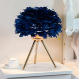 Missfeather - Dimmable Luxury Feather Table Lamp for Cozy Ambiance 5