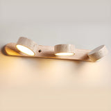 Misterlamp - Travertine Duo Wall Light with LED and Wood Accents 6