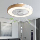 Modern Ceiling Fan with Lights and Remote Control - Blade-less Design for Bedroom 1