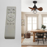 Modern Dark Walnut Ceiling Fan with Integrated Lights and Remote Control 7