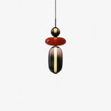 Modern Glass Pendant Lamp - Colorful Kitchen Pendant Lighting with LED 11