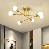 Modern LED Flush Mount Ceiling Light Fixture with E27 Base, Energy Efficient 2