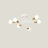 Modern LED Flush Mount Ceiling Light Fixture with E27 Base, Energy Efficient 5