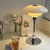 Modern Multilayer Table Lamp with Opal Glass Shades for Living Room & Bedroom 4