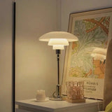 Modern Multilayer Table Lamp with Opal Glass Shades for Living Room & Bedroom 6