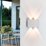 Modern Outdoor Wall Light - Waterproof Aluminum LED Exterior Wall Lantern 12