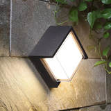 Modern Outdoor Wall Light with Motion Sensor - Geometric Design for Gardens 0