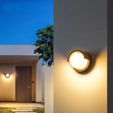 Modern Outdoor Wall Light with Motion Sensor - Geometric Design for Gardens 5