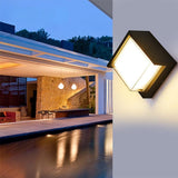 Modern Outdoor Wall Light with Motion Sensor - Waterproof Aluminum Lantern 3