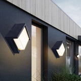 Modern Outdoor Wall Light with Motion Sensor - Waterproof Aluminum Lantern 4