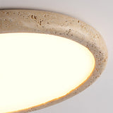 Natural Stone LED Ceiling Light Fixture - Elegant Organic Design for Cozy Ambiance 7