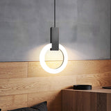 Nordic Ring LED Pendant Light - Modern Kitchen Pendant Lighting, Adjustable 2