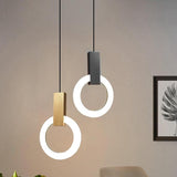 Nordic Ring LED Pendant Light - Modern Kitchen Pendant Lighting, Adjustable 4