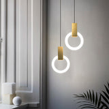 Nordic Ring LED Pendant Light - Modern Kitchen Pendant Lighting, Adjustable 6