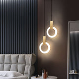 Nordic Ring LED Pendant Light - Modern Kitchen Pendant Lighting, Adjustable 8