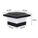 Nugee Solar Garden Lights - IP65 Waterproof Outdoor Column Light, Warm White 7