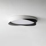 Quinn Modern Flush Mount Ceiling Light - Minimalist LED Fixture in White 0