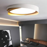 Quinn Modern Flush Mount Ceiling Light - Minimalist LED Fixture in White 1