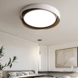 Quinn Modern Flush Mount Ceiling Light - Minimalist LED Fixture in White 3