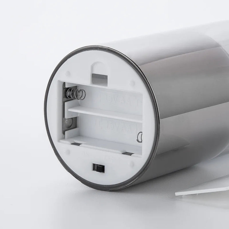 Realistic Flame Effect Candle Gift Set - Warm White Wax Candles with Glass Covers 7