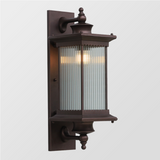 Retro Rectangular Outdoor Wall Light - Vintage Style Illumination 4