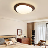 Scandinavian Pebble Wood Grain Ceiling Light - Minimalist LED Design 2